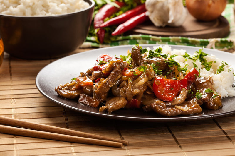 GOULASH DE CERDO CON ARROZ