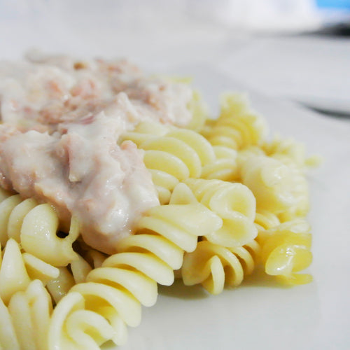 ESPIRALES CON SALSA DE SALMÓN