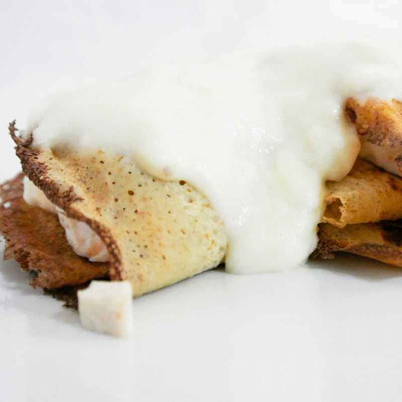 PANQUEQUES DE POLLO Y CHAMPIÑÓN