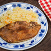CHULETA DE CERDO ARVEJADA CON ARROZ