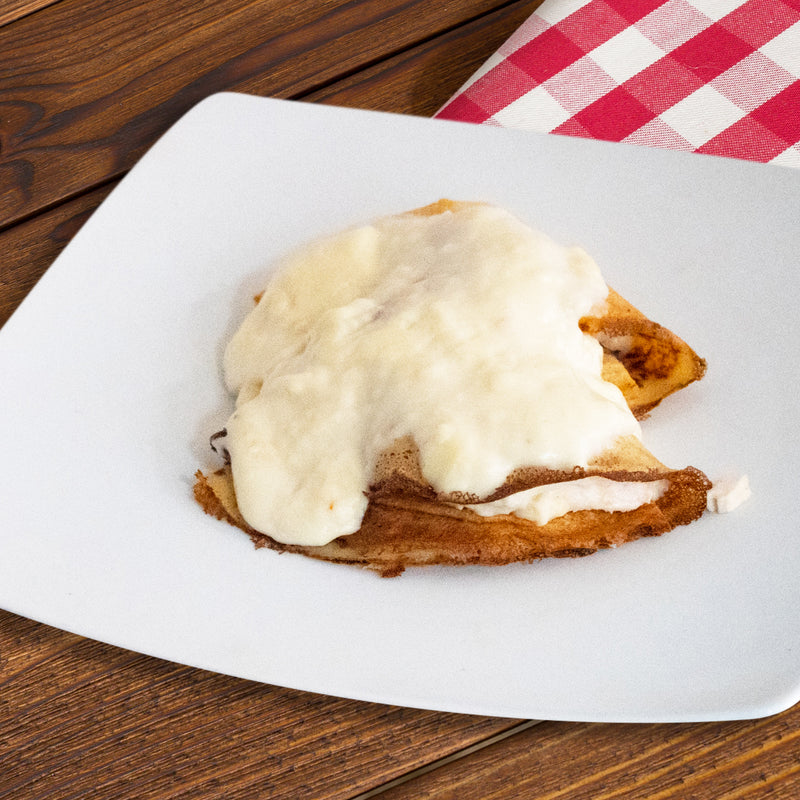 PANQUEQUES DE POLLO Y CHAMPIÑÓN